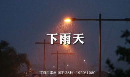 雨天视频,捕捉城市雨景的瞬间魅力